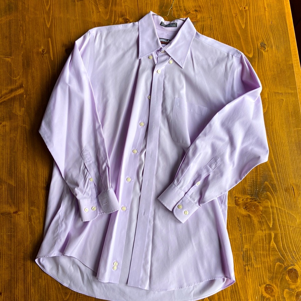 (3 for 30 Bundle) 100% Cotton Lilac Dress Shirt